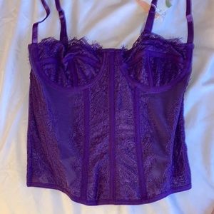COPY - Purple Corset top. Never Worn!